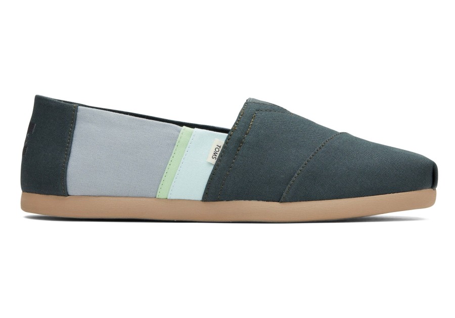 Homme TOMS Alpargata | Colourblock Alpargata Forest Green