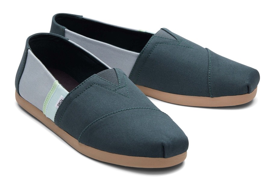 Homme TOMS Alpargata | Colourblock Alpargata Forest Green