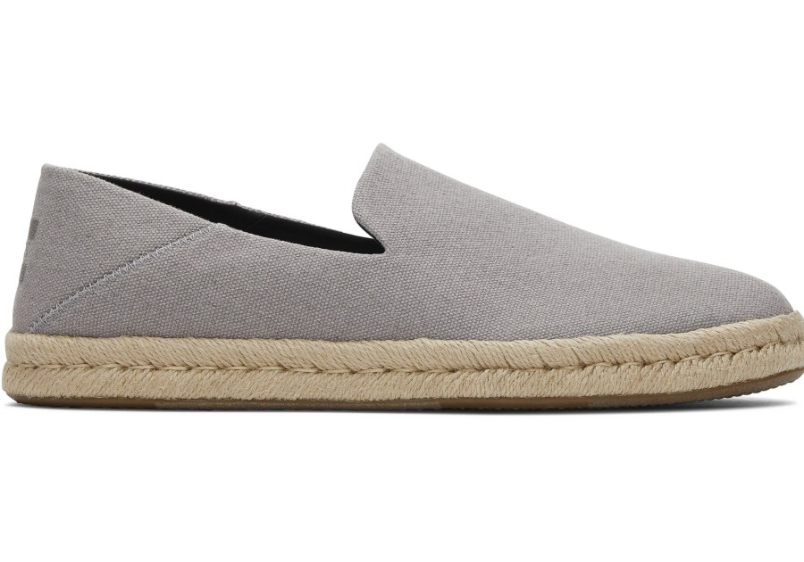 Homme TOMS Espadrilles | Santiago Recycled Cotton Gris