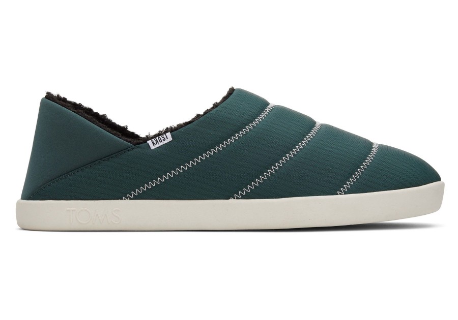 Homme TOMS Chaussons | Toms X Krost Ezra Chaussons Stormy Green