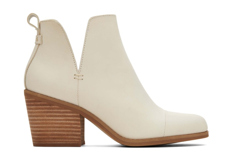 Femme TOMS Talons & Compensees | Bottes Everly Beige Leather