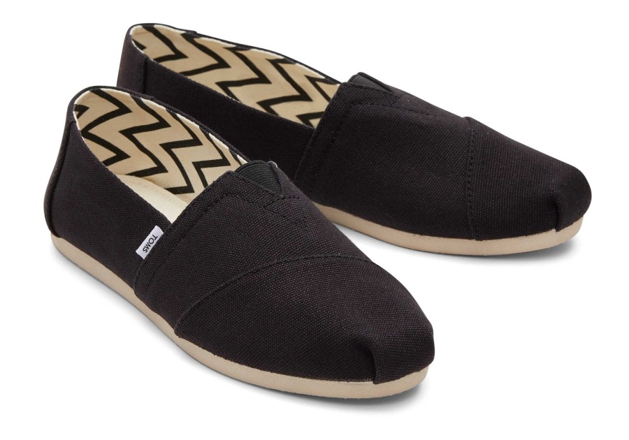 Femme TOMS Alpargata | Alpargata En Coton Recycle Noir