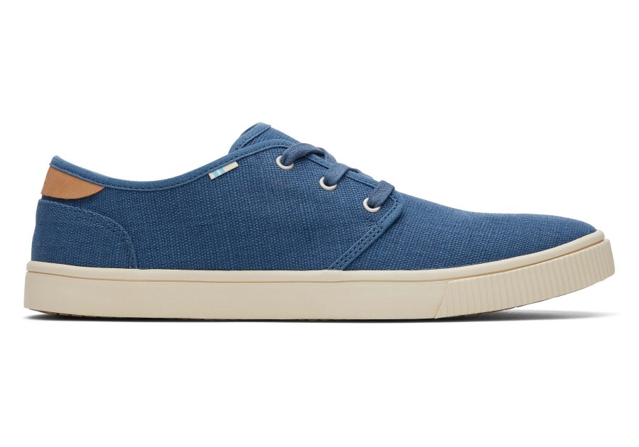 Homme TOMS Sneakers | Carlo Sneaker Bleu Ocean