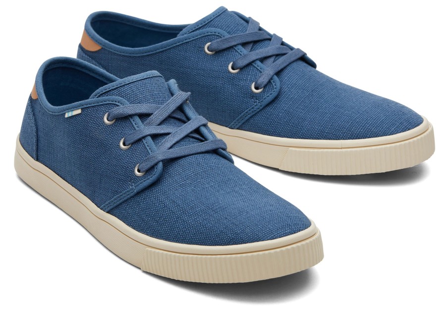 Homme TOMS Sneakers | Carlo Sneaker Bleu Ocean