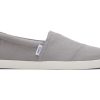 Homme TOMS Alpargata | Alp Fwd Grey Recycled Cotton Canvas Gris