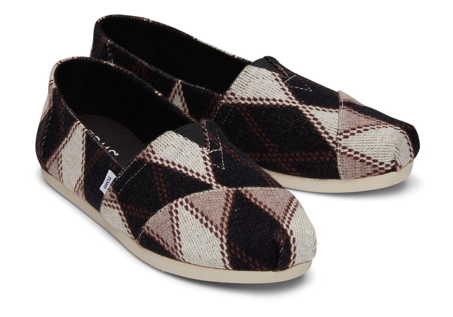 Femme TOMS Alpargata | Espadrille Alpargata Argyle Argyle Black