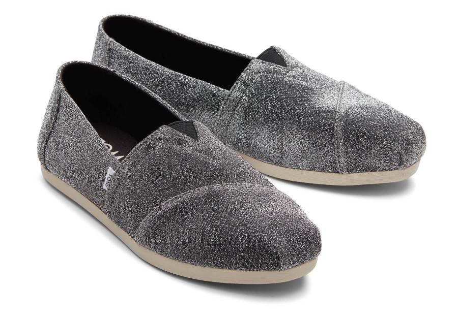 Femme TOMS Alpargata | Espadrille Alpargata Etincelante Sparkle Forged Iron