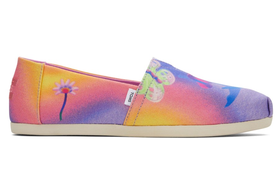 Femme TOMS Alpargata | Toms X Ashley Lukashevsky Alpargata Purple Multi