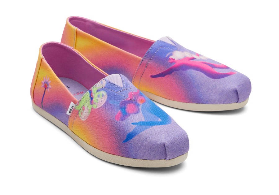 Femme TOMS Alpargata | Toms X Ashley Lukashevsky Alpargata Purple Multi