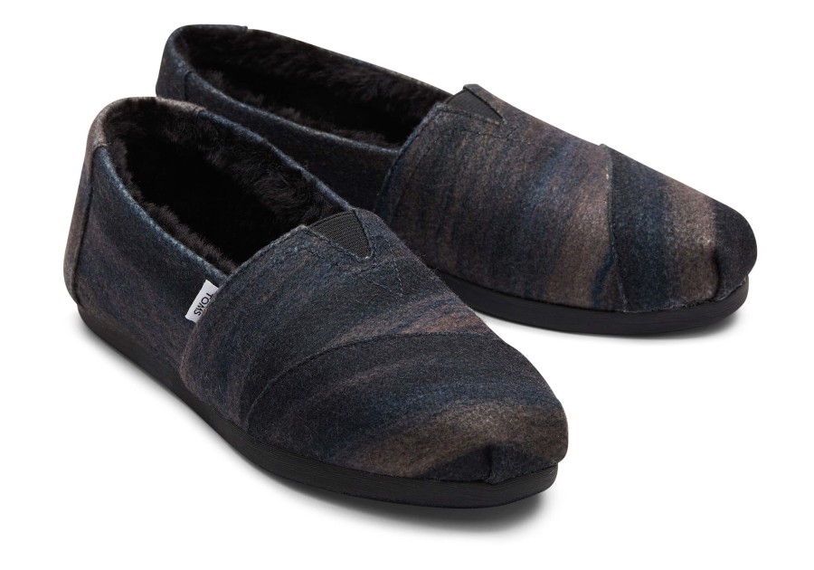 Femme TOMS Chaussons | Ombre Alpargata Ombre Black