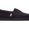 Homme TOMS | Alp Fwd All Black Recycled Cotton Canvas Black/Black