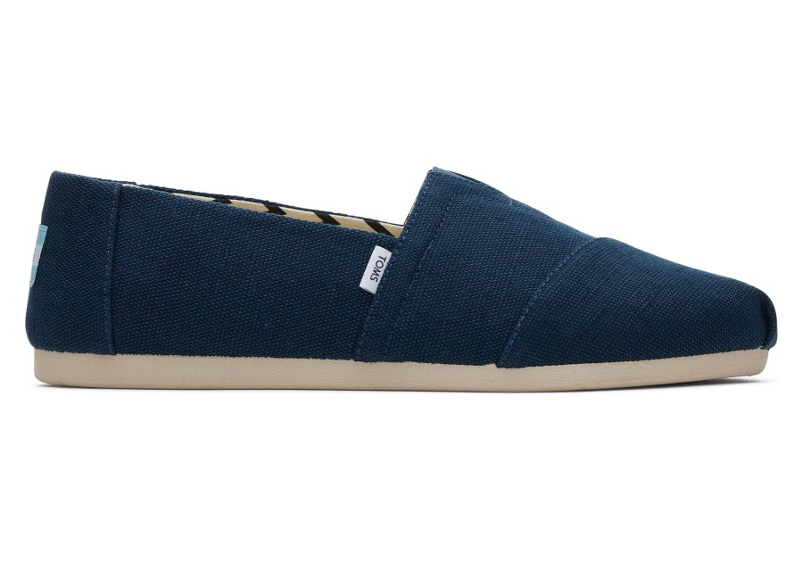 Homme TOMS | Alpargata Heritage En Toile Indigo Fonce