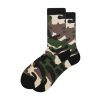 Homme TOMS | Chaussettes Crew Camo Camouflage Noir