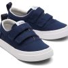 Enfant TOMS | Tiny Fenix Navy Double Strap Sneaker Bleu Marine