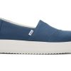 Femme TOMS Slip-Ons | Alpargata Blue Midform Espadrille Bleu Majolica