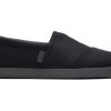 Homme TOMS | Alp Fwd Black Canvas Synthetic Trim Black Waxed Canvas