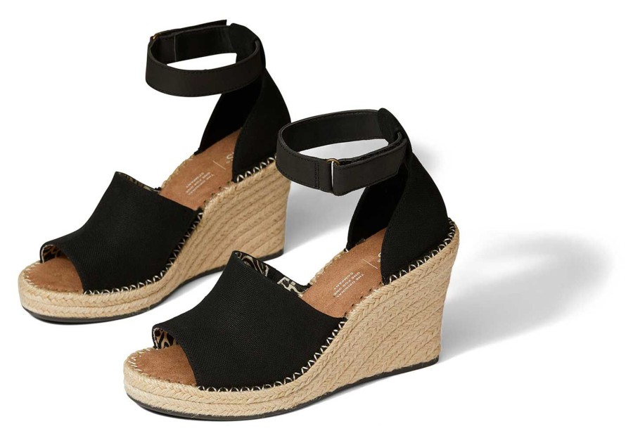 Femme TOMS Talons & Compensees | Marisol Wedge Heel Noir