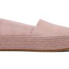 Femme TOMS Plateformes | Espadrille Semelle Compensee Valencia Suede Pink