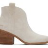 Femme TOMS Talons & Compensees | Constance Suede Heeled Boot Light Sand