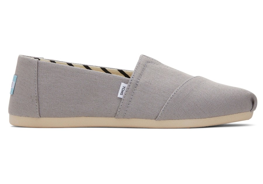 Femme TOMS Alpargata | Alpargata En Toile Coton Recycle Gris