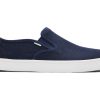 Homme TOMS Sneakers | Slip On Baja Bleu Marine