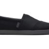 Homme TOMS Alpargata | Alp Fwd Black Canvas Synthetic Trim Black Waxed Canvas