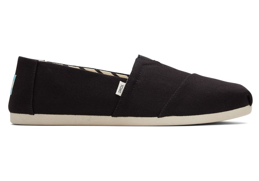 Homme TOMS | Alpargata En Coton Recycle Noir