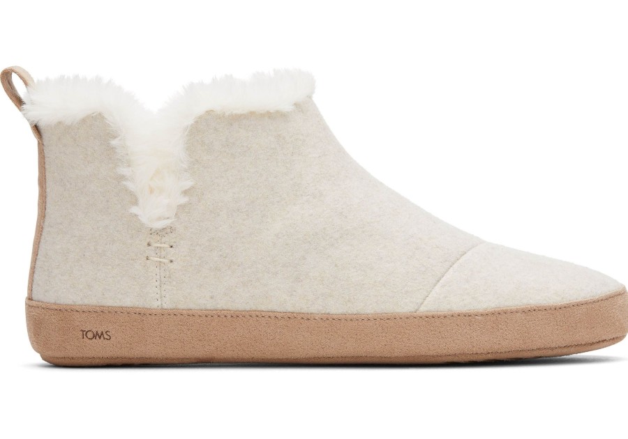 Femme TOMS Chaussons | Chausson Lola En Felt Naturel