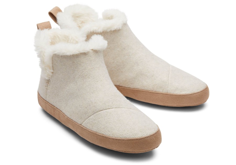 Femme TOMS Chaussons | Chausson Lola En Felt Naturel