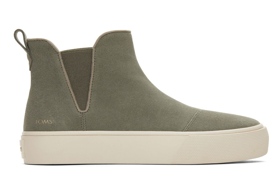 Femme TOMS Sneakers | Chelsea Fenix Compensee Gris Vetiver