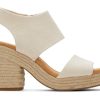 Femme TOMS Talons & Compensees | Majorca Rope Platform Sandal Tissage Panier Naturel