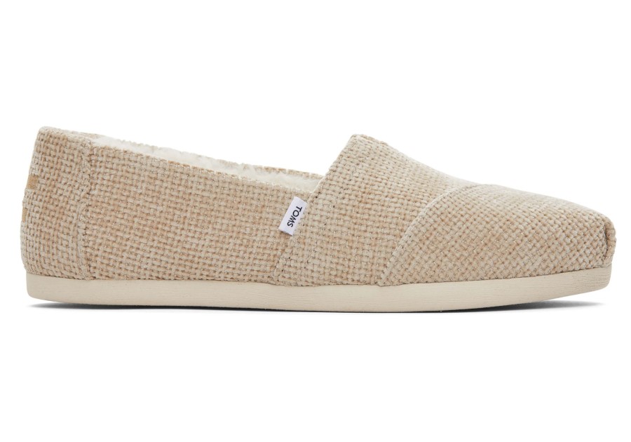 Femme TOMS Chaussons | Espadrille Alpargata En Chenille Chenille Oatmeal