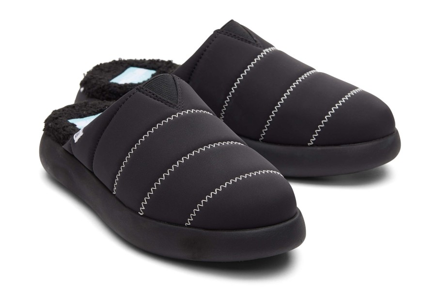 Femme TOMS Slip-Ons | Chausson Mallow Mule Toms X Krost Noir