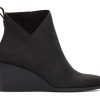 Femme TOMS Talons & Compensees | Bottine Sutton Cuir Noir