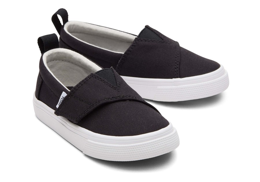 Enfant TOMS | Tiny Fenix Slip-On Canvas Noir