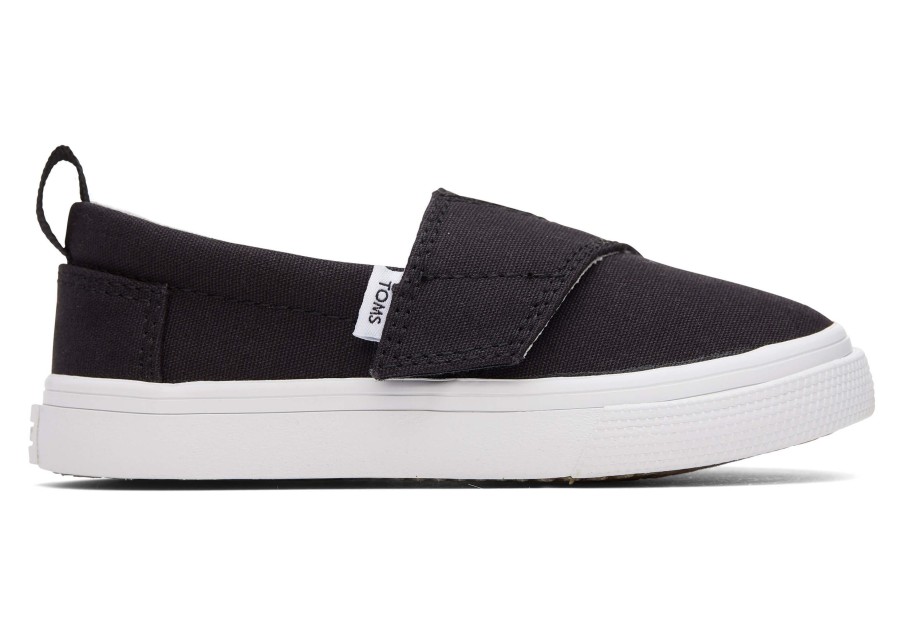 Enfant TOMS | Tiny Fenix Slip-On Canvas Noir