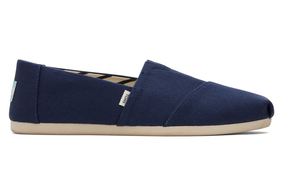 Femme TOMS Alpargata | Alpargata En Coton Recycle Bleu Marine