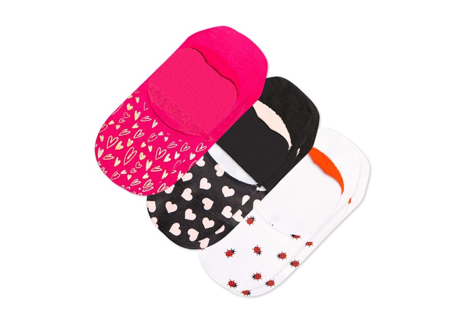 Femme TOMS | Ultimate No Show Socks Valentines 3 Pack Rose Multi