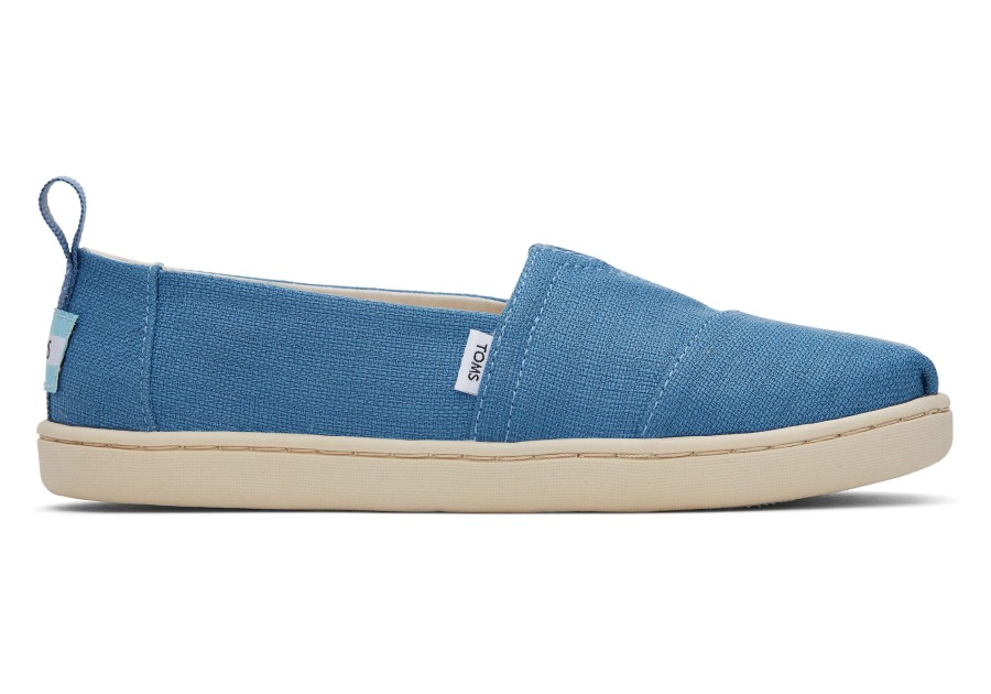 Enfant TOMS | Youth Alpargata Woven Bleu Ocean