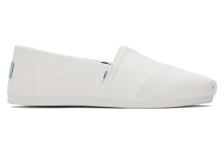 Femme TOMS Alpargata | Alpargata En Coton Recycle Blanc