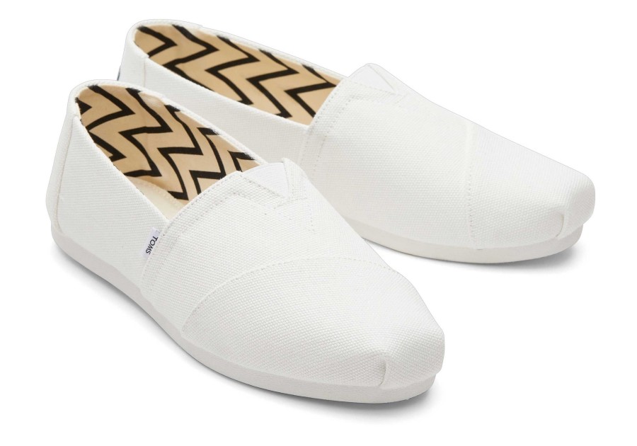 Femme TOMS Alpargata | Alpargata En Coton Recycle Blanc