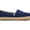 Femme TOMS Espadrilles | Alpargata Recycled Cotton Rope Espadrille Bleu Marine