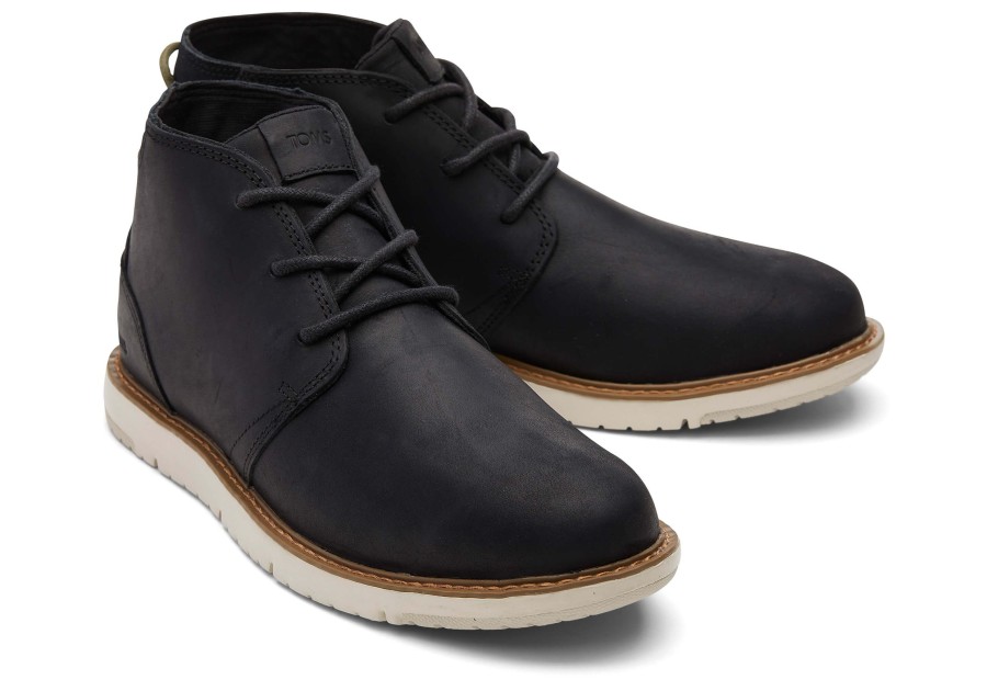 Homme TOMS Bottes | Bottes Navi Water Resistant Black