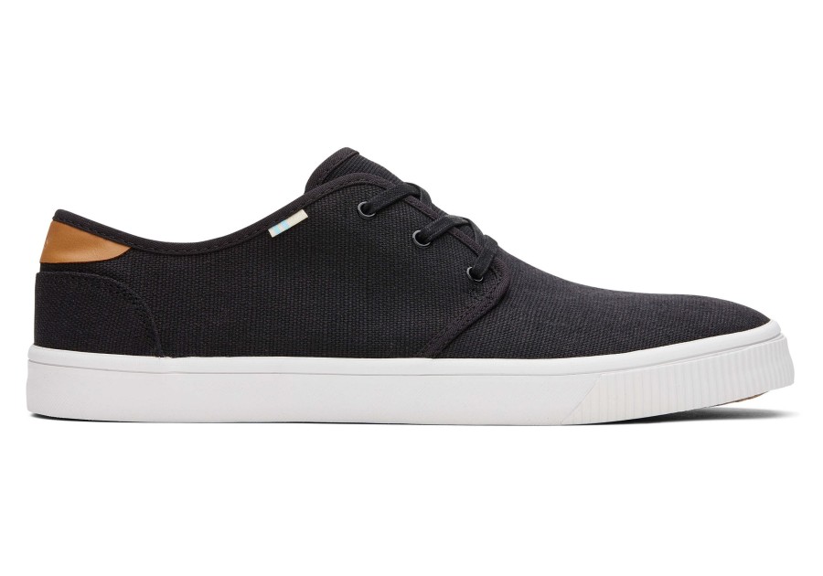 Homme TOMS Sneakers | Sneakers Carlo Toile Heritage Noire