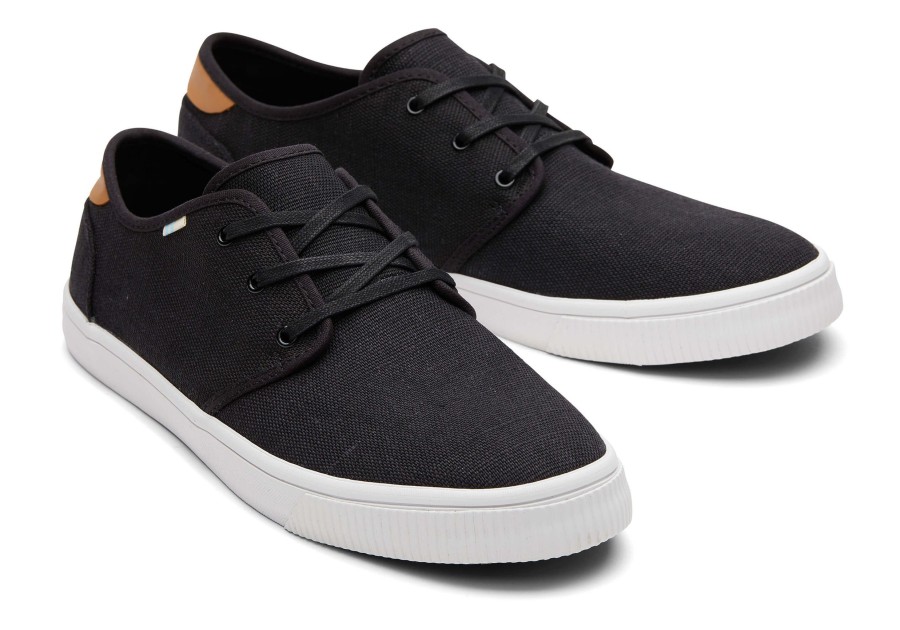 Homme TOMS Sneakers | Sneakers Carlo Toile Heritage Noire