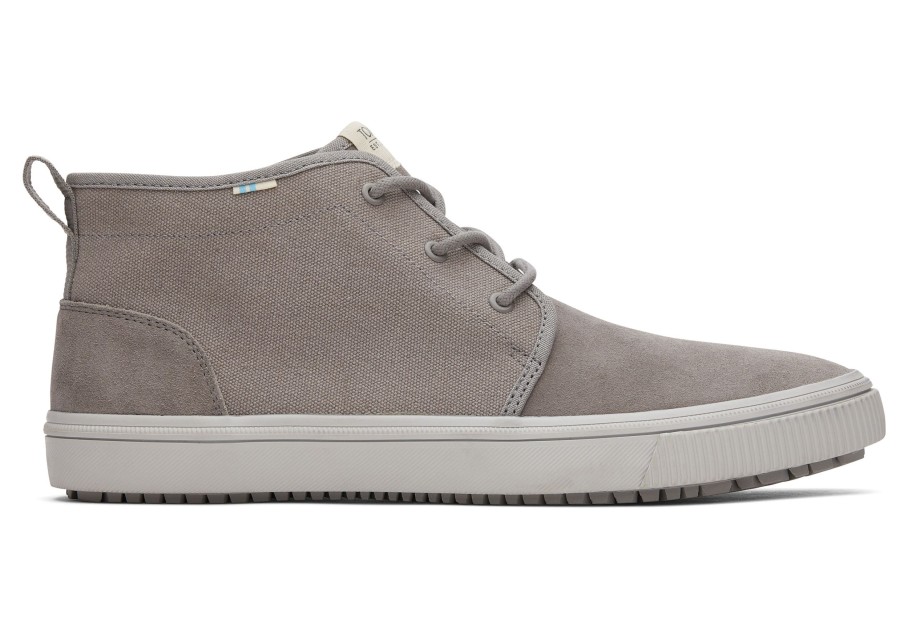 Homme TOMS Sneakers | Carlo Mid Terrain Water Resistant Sneaker Water Resistant Cement