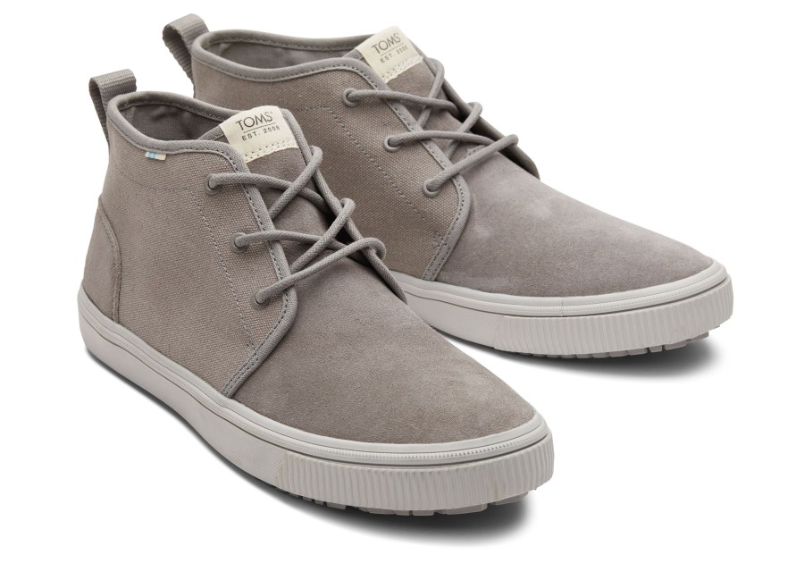 Homme TOMS Sneakers | Carlo Mid Terrain Water Resistant Sneaker Water Resistant Cement