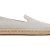 Homme TOMS Espadrilles | Santiago Suede Daim Mastic