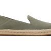 Femme TOMS Espadrilles | Santiago Suede Daim Gris Vetiver