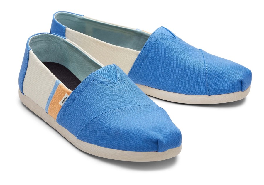 Homme TOMS | Alpargata Colorblock Turquoise